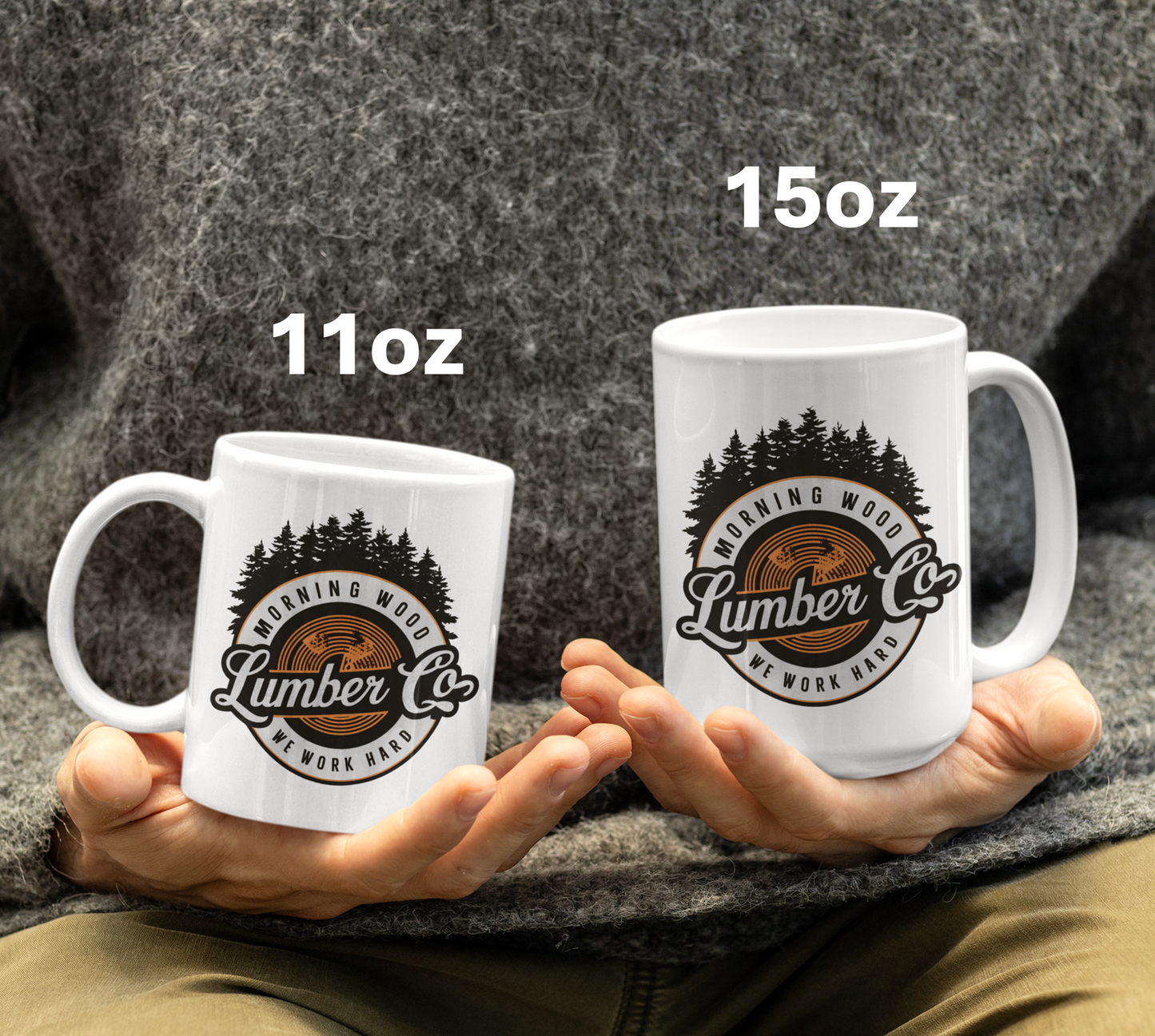 Morning Wood Lumber Co. Mug – Hilarious Lumberjack Coffee Mug for Hard Workers