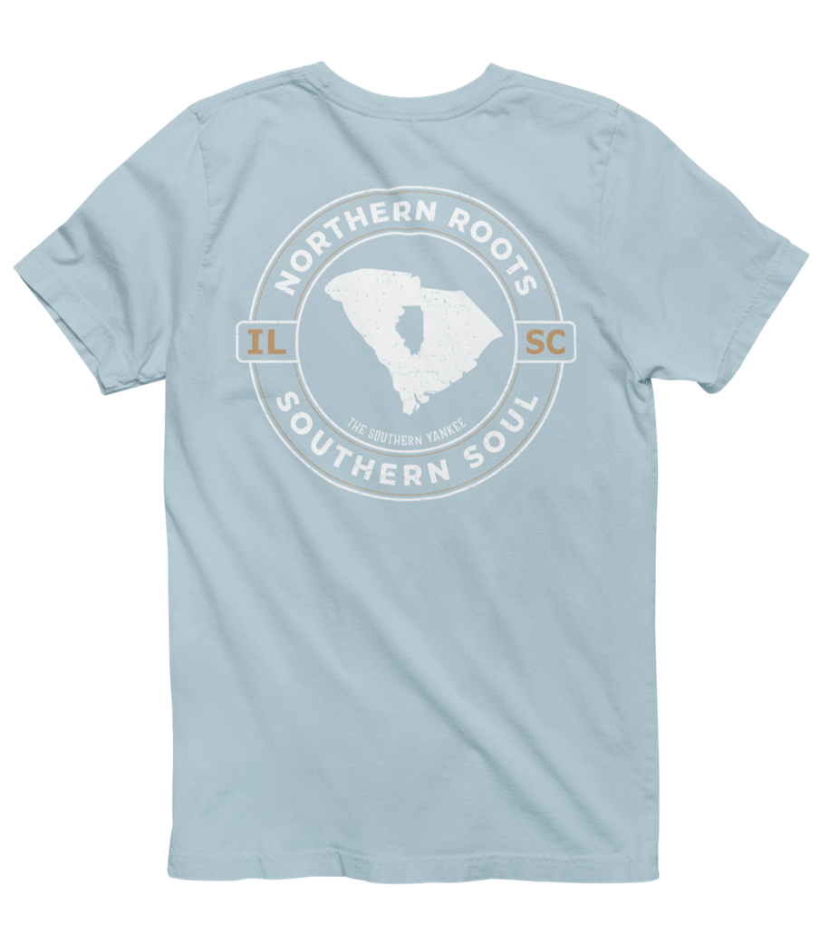 South Carolina with Illinois Roots Tee - The Southern Yankee