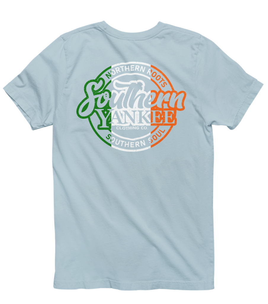 Classic Round Irish Flag Logo Tee
