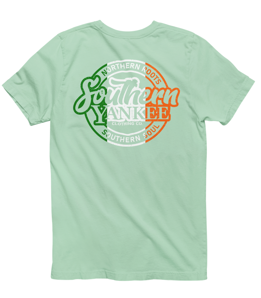 Classic Round Irish Flag Logo Tee