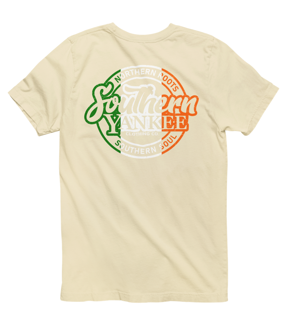 Classic Round Irish Flag Logo Tee