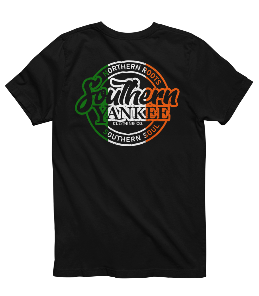 Classic Round Irish Flag Logo Tee