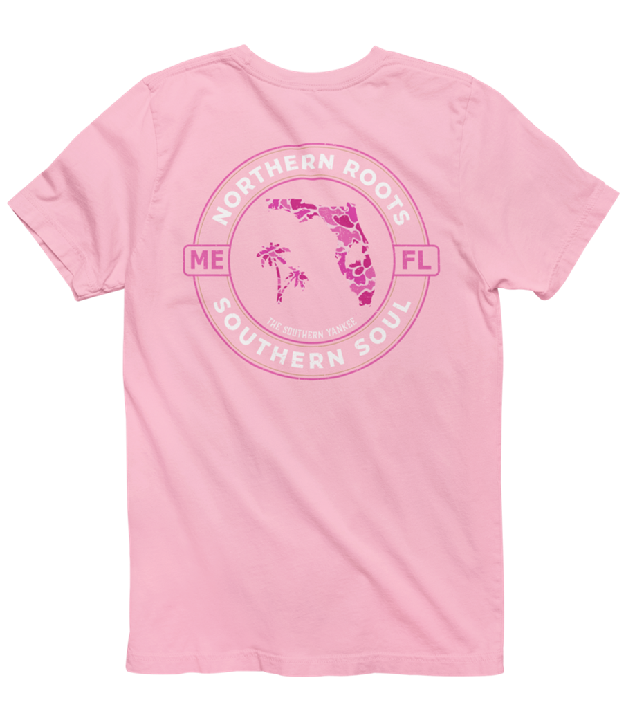 Florida with Maine Roots Pink Camo Tee