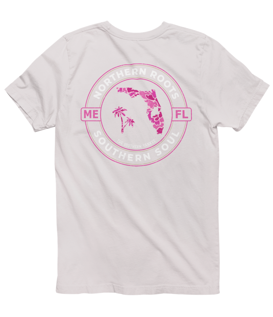 Florida with Maine Roots Pink Camo Tee