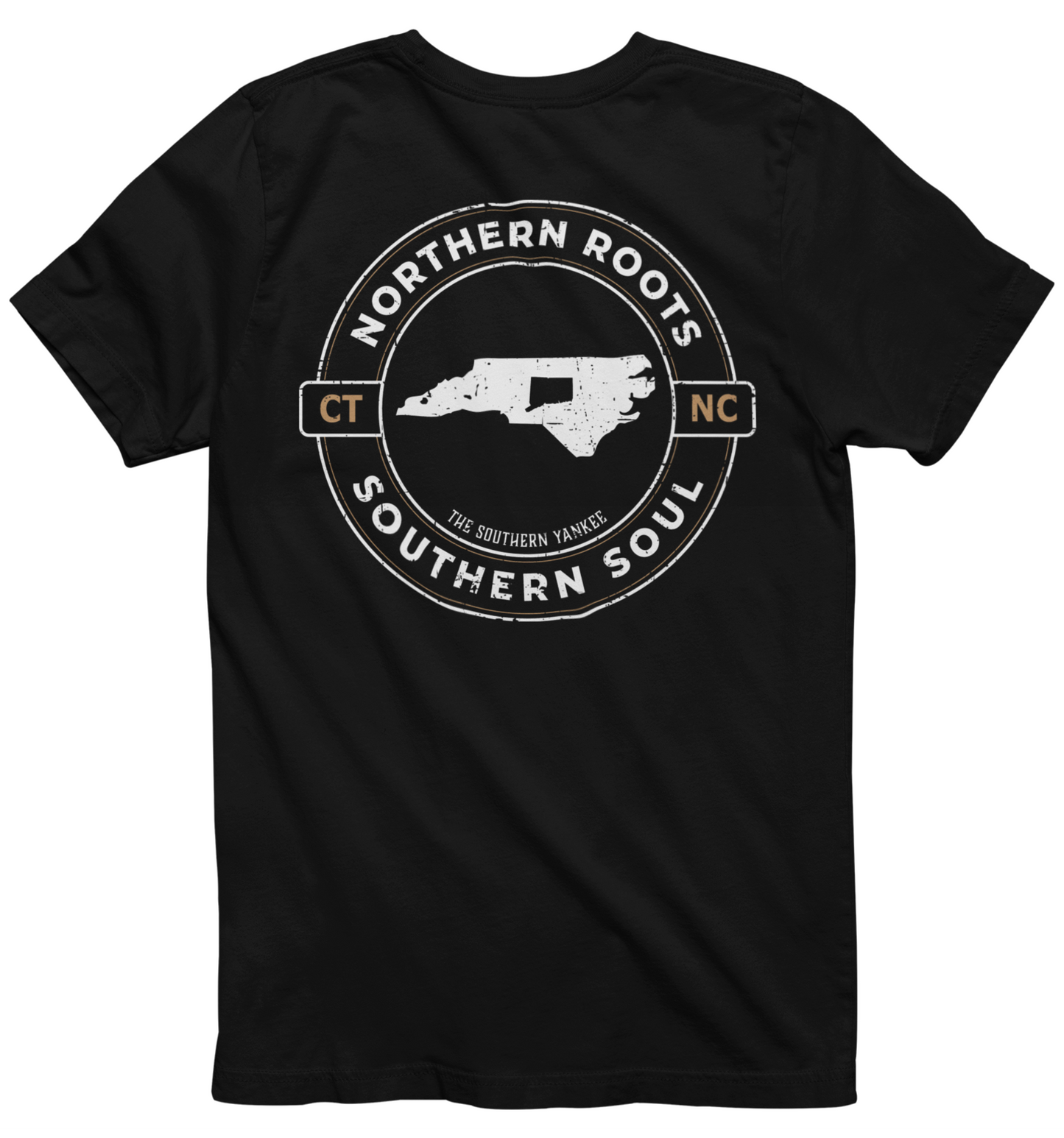 North Carolina with Connecticut Roots Tee - The Southern Yankee
