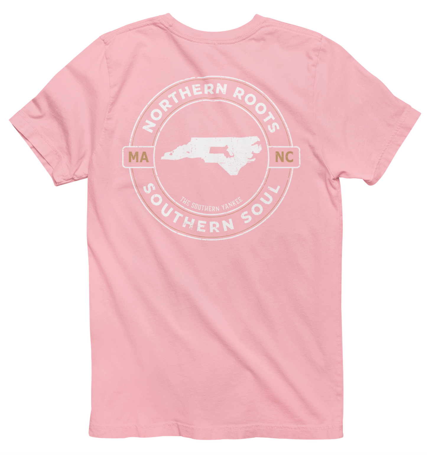 North Carolina with Massachusetts Roots Tee