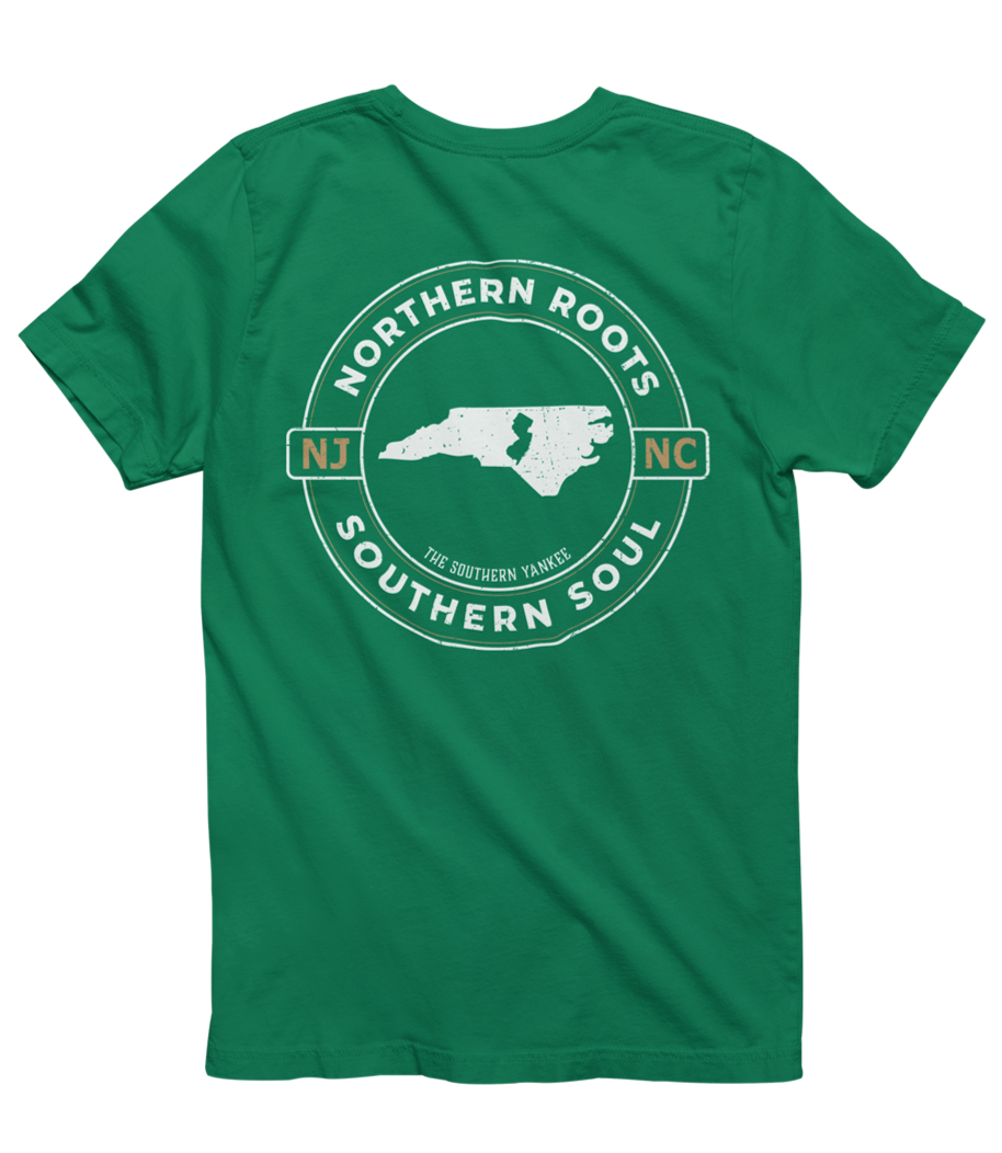 North Carolina with New Jersey Roots Tee - The Southern Yankee