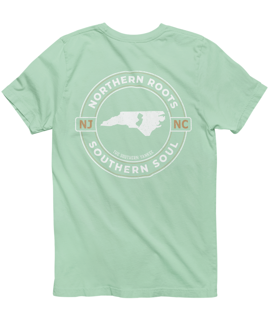 North Carolina with New Jersey Roots Tee - The Southern Yankee