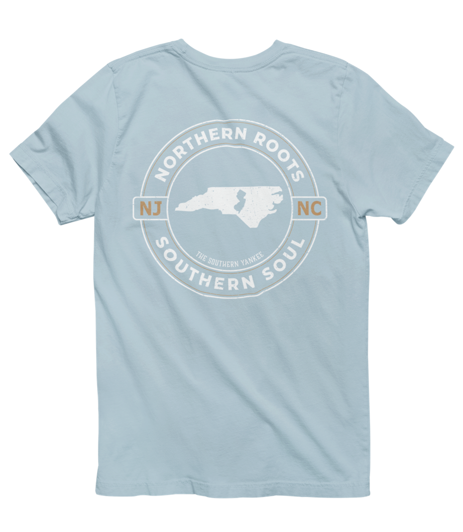North Carolina with New Jersey Roots Tee - The Southern Yankee