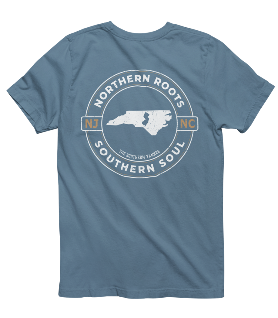 North Carolina with New Jersey Roots Tee - The Southern Yankee