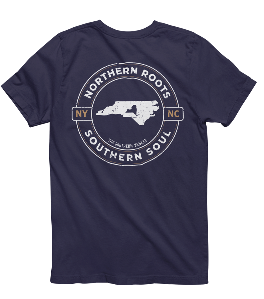 North Carolina with New York Roots Tee - The Southern Yankee