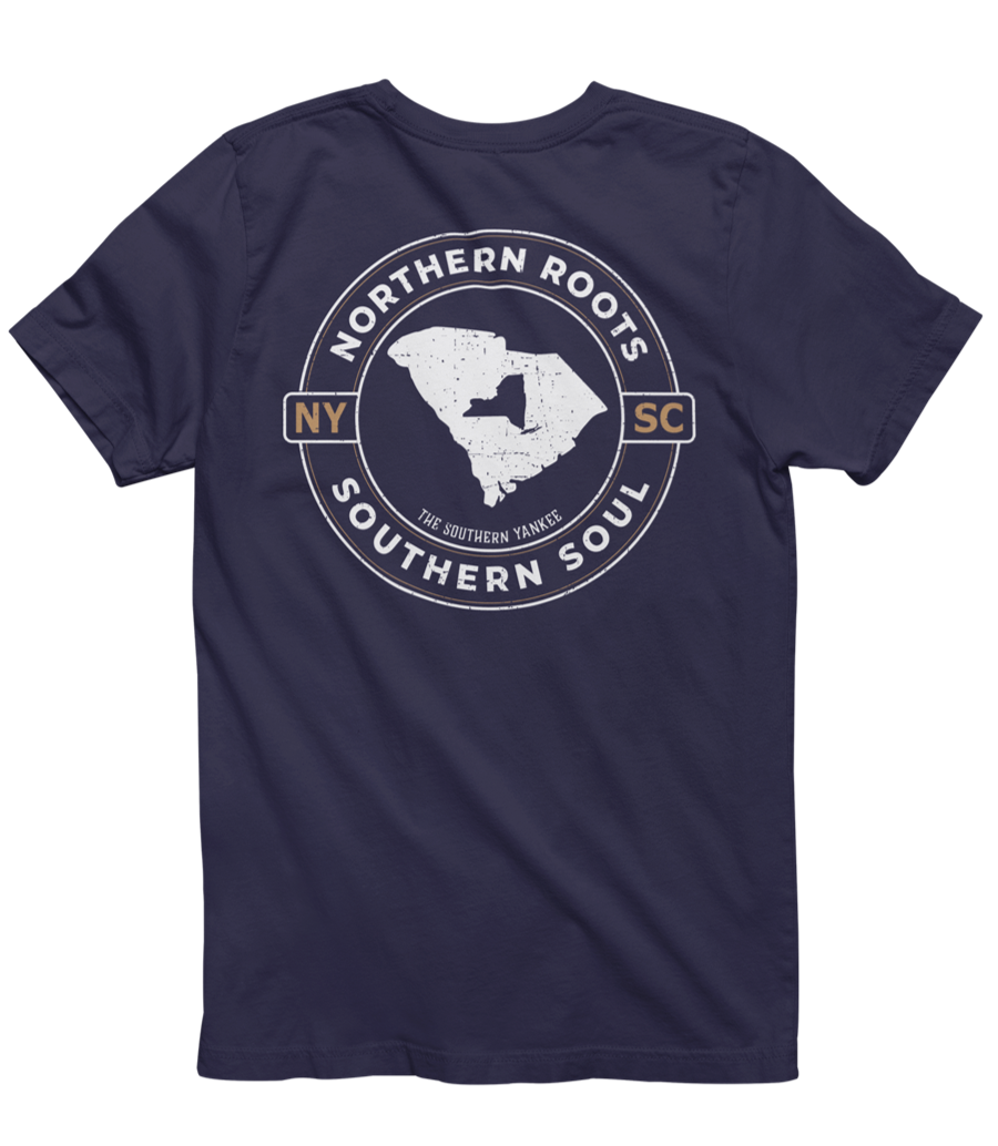 South Carolina with New York Roots Tee - The Southern Yankee