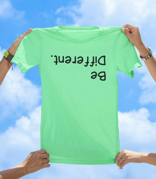 Be Different T-Shirt | Funny Upside Down Motivational Tee