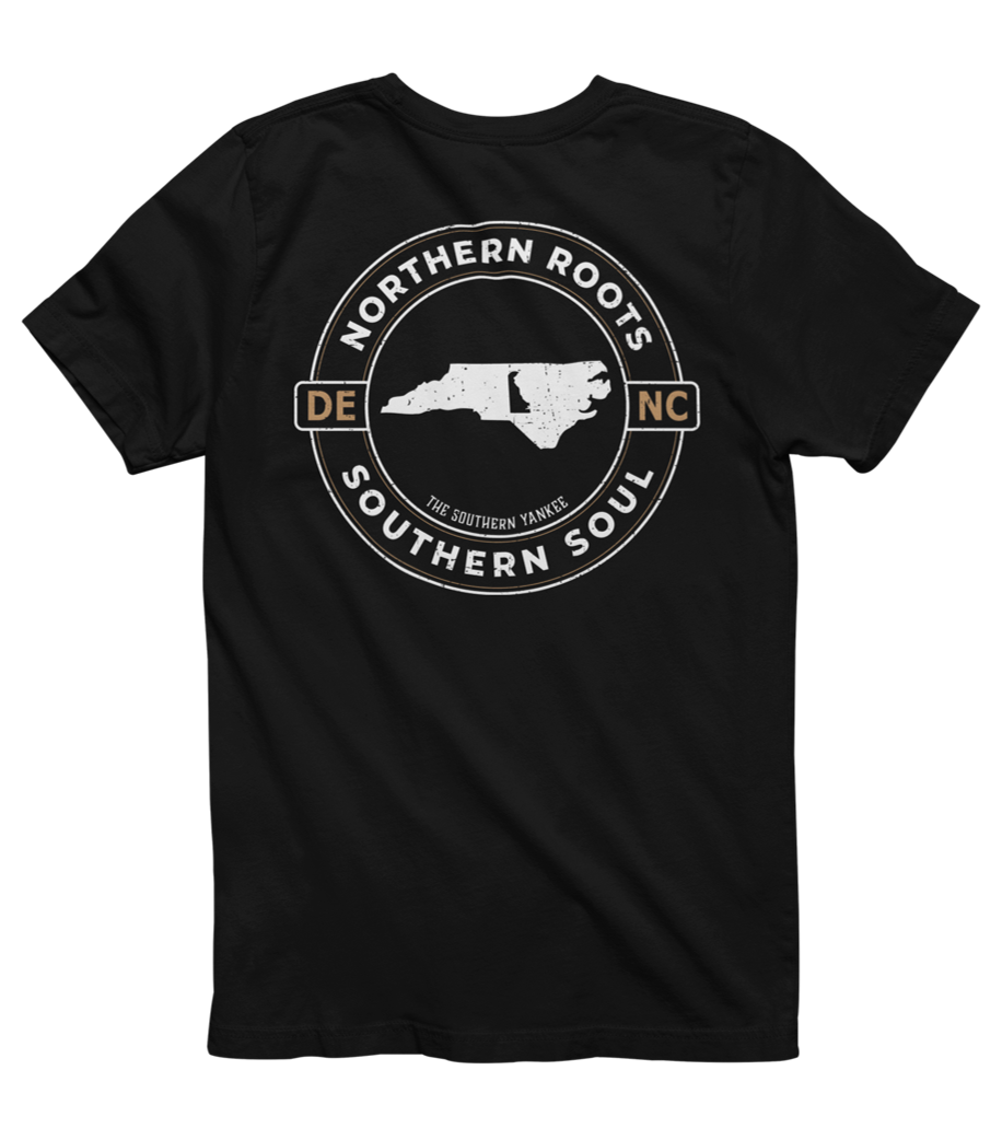 North Carolina with Delaware Roots Tee - The Southern Yankee