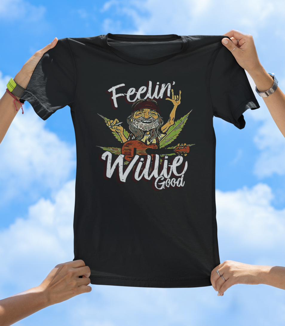 Feelin' Willie Good T-Shirt | Retro Country Music; Chill Vibes Tee - The Southern Yankee
