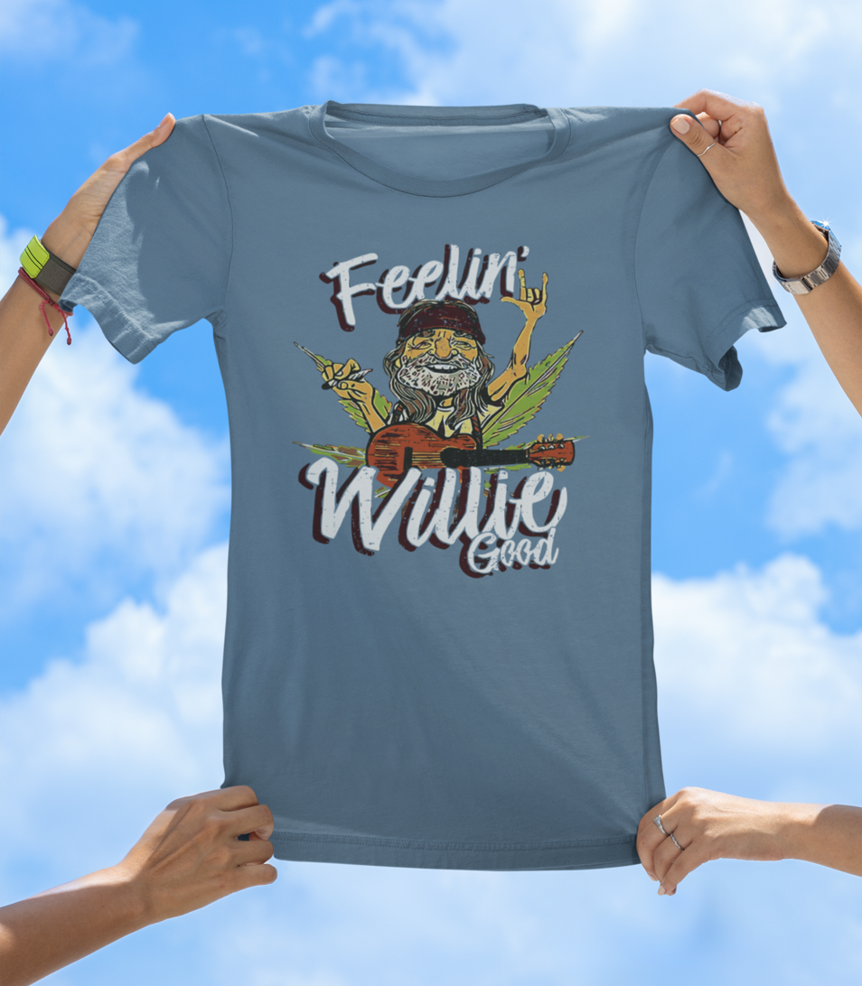 Feelin' Willie Good T-Shirt | Retro Country Music; Chill Vibes Tee - The Southern Yankee
