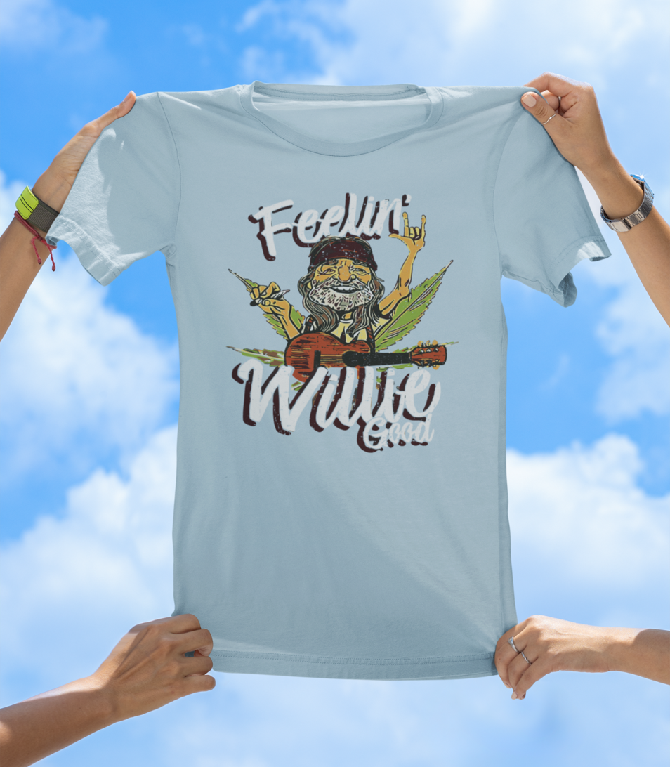Feelin' Willie Good T-Shirt | Retro Country Music; Chill Vibes Tee - The Southern Yankee