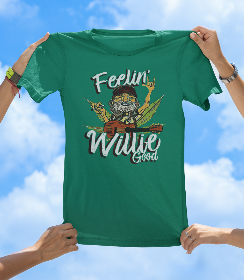 Feelin' Willie Good T-Shirt | Retro Country Music; Chill Vibes Tee - The Southern Yankee