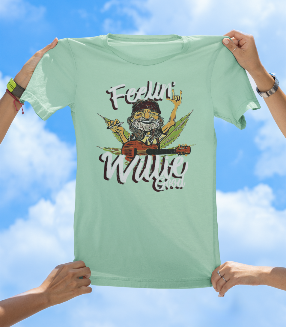 Feelin' Willie Good T-Shirt | Retro Country Music; Chill Vibes Tee - The Southern Yankee
