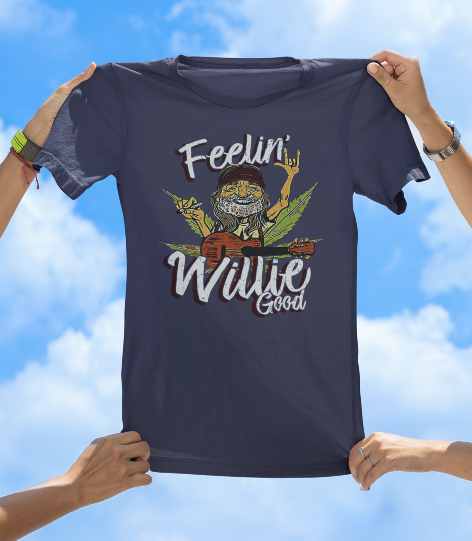 Feelin' Willie Good T-Shirt | Retro Country Music; Chill Vibes Tee - The Southern Yankee