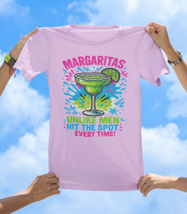 Margaritas Unlike Men T-Shirt | Sassy Cocktail Graphic Tee