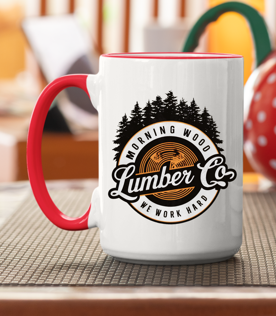 Morning Wood Lumber Co. Mug – Hilarious Lumberjack Coffee Mug for Hard Workers