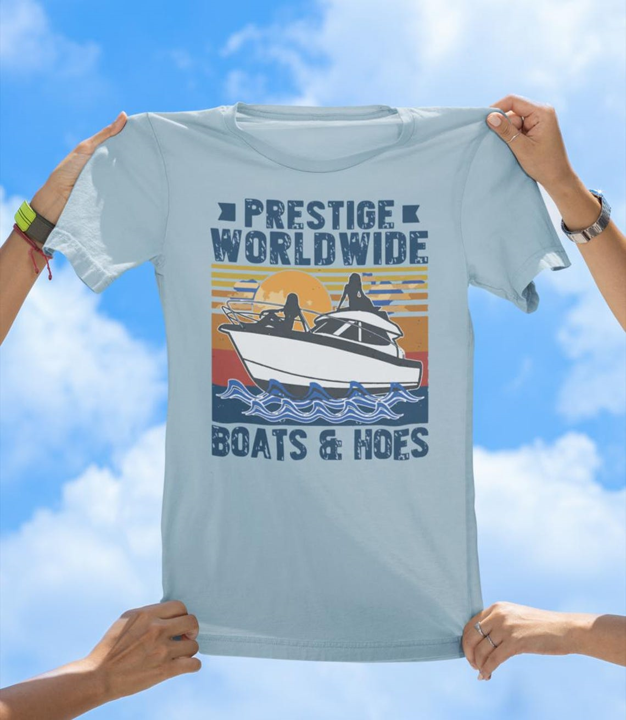 Prestige Worldwide T-Shirt | Boats & Hoes Vintage Parody Tee
