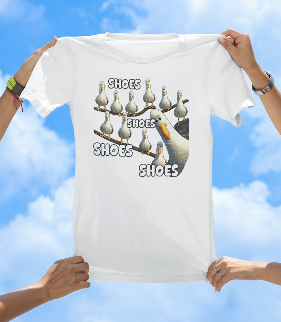 Seagulls See Shoes T-Shirt – SHOOOOES, MINE, MINE, MINE