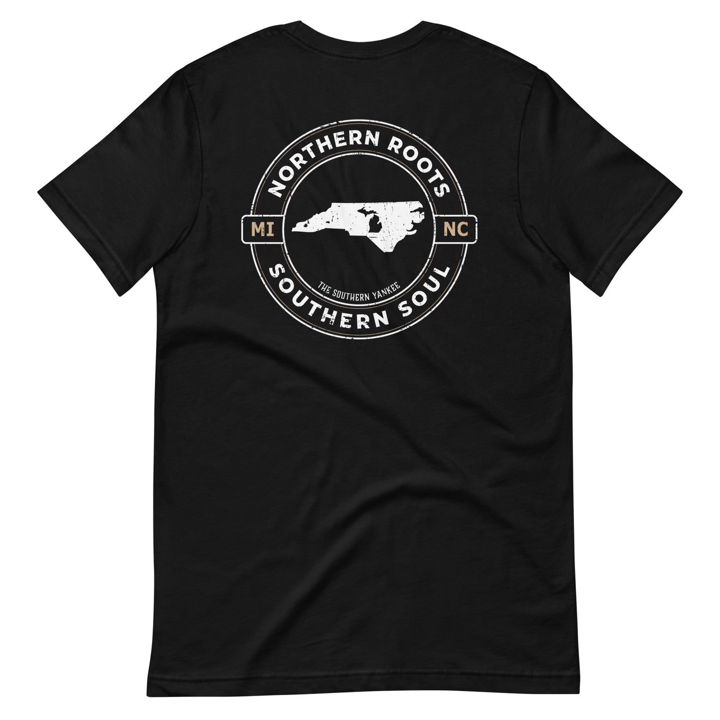 North Carolina with Michigan Roots Tee - The Southern Yankee