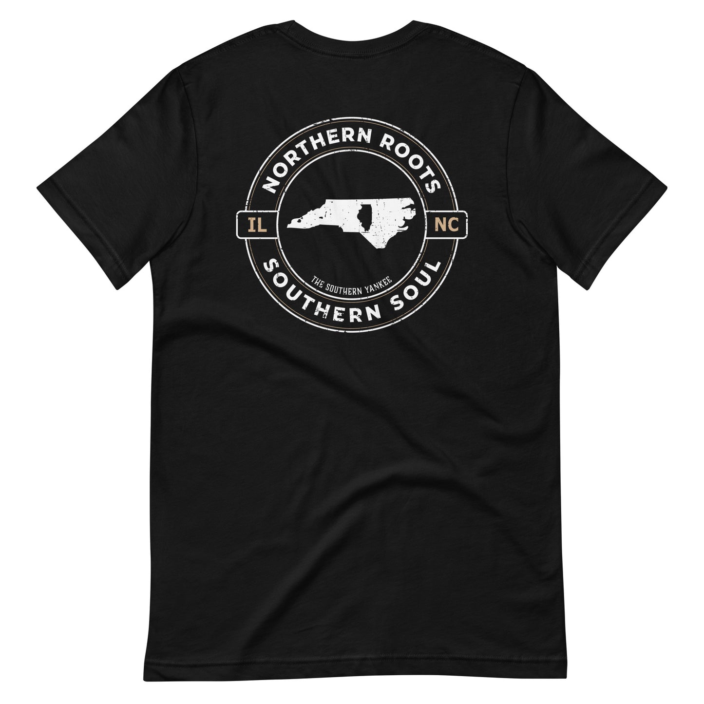 North Carolina with Illinois Roots Tee - The Southern Yankee