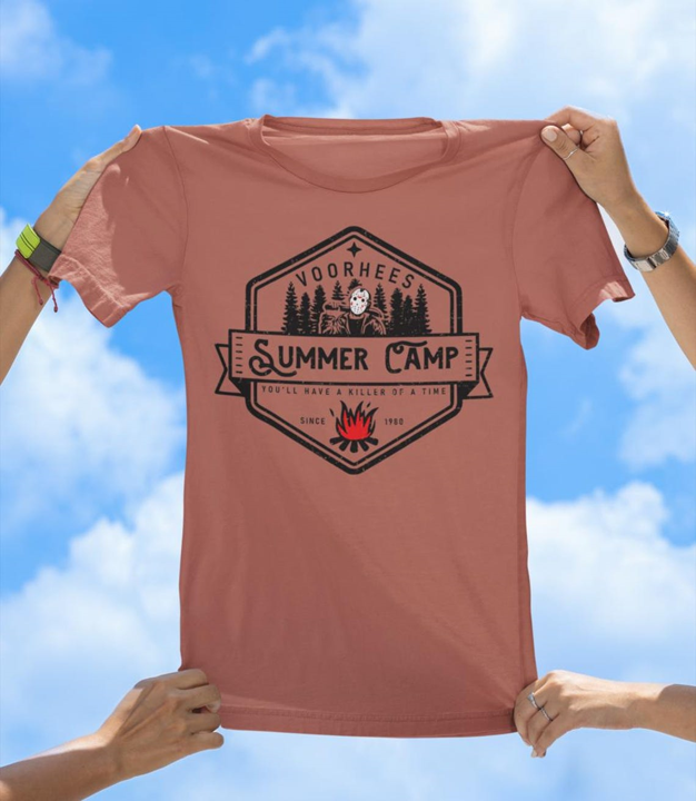 Voorhees Summer Camp T-Shirt | Killer Horror Parody Tee