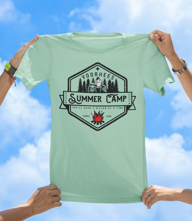 Voorhees Summer Camp T-Shirt | Killer Horror Parody Tee