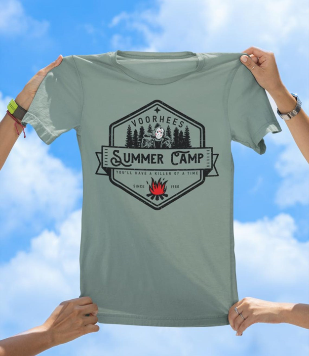Voorhees Summer Camp T-Shirt | Killer Horror Parody Tee