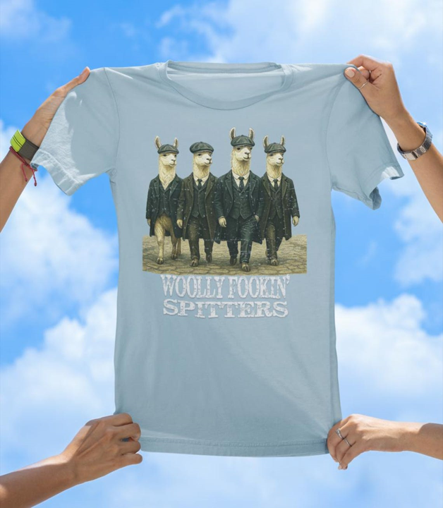 Woolly Fookin' Spitters T-Shirt | Funny Llama Gang Graphic Tee