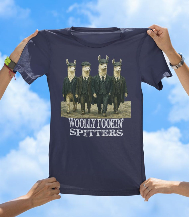 Woolly Fookin' Spitters T-Shirt | Funny Llama Gang Graphic Tee