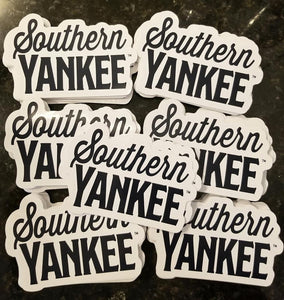Southern Yankee Stacked Logo Auto Decal - The Southern Yankee
