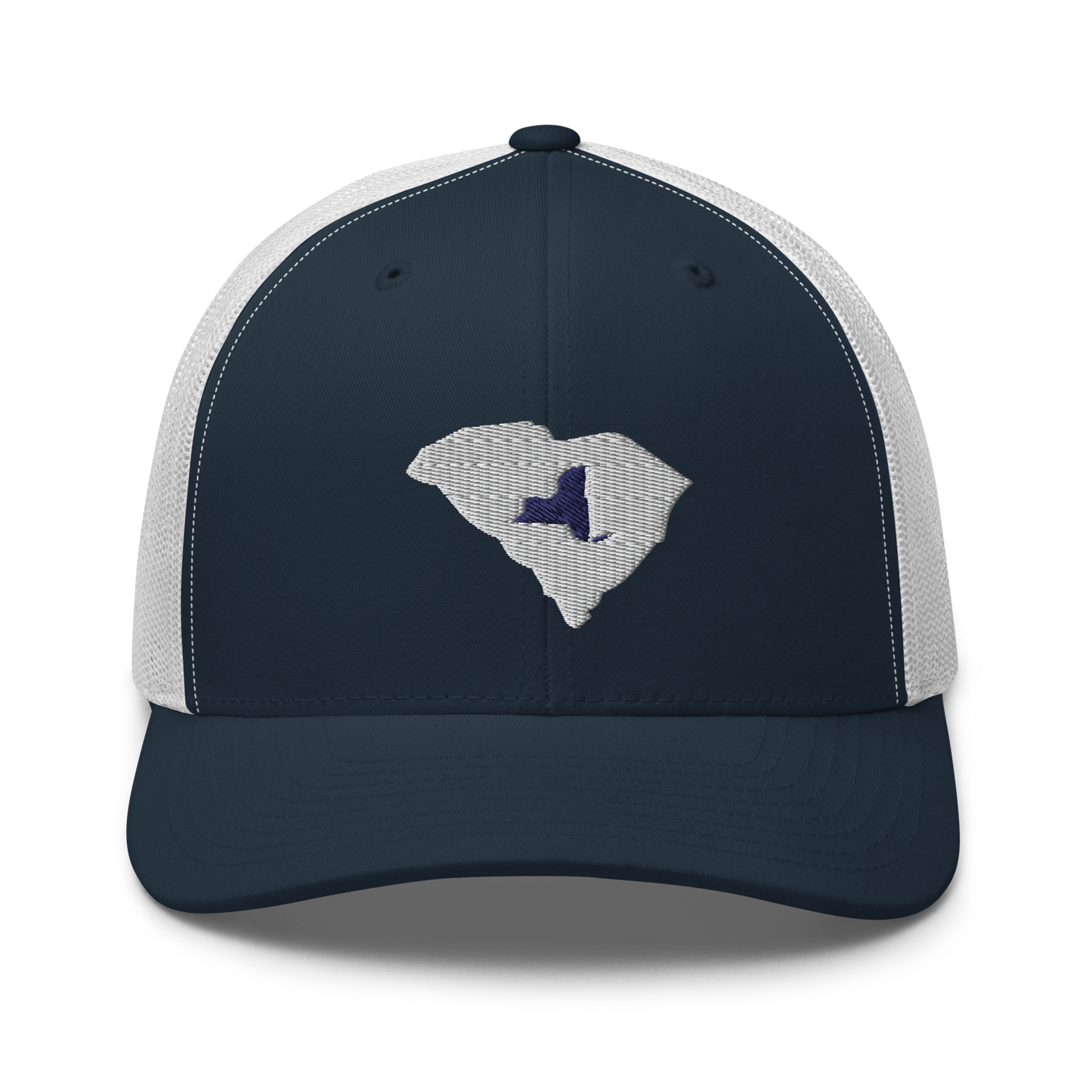 Embroidered South Carolina Life with New York Roots Trucker Cap - Southern Yankee