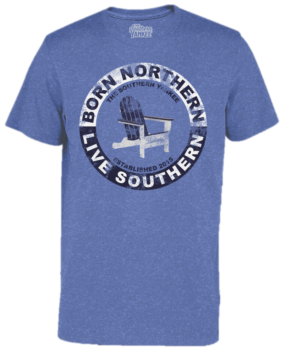 Born Northern Live Southern Vintage Tee - Northern Roots Southern Soul Red / L