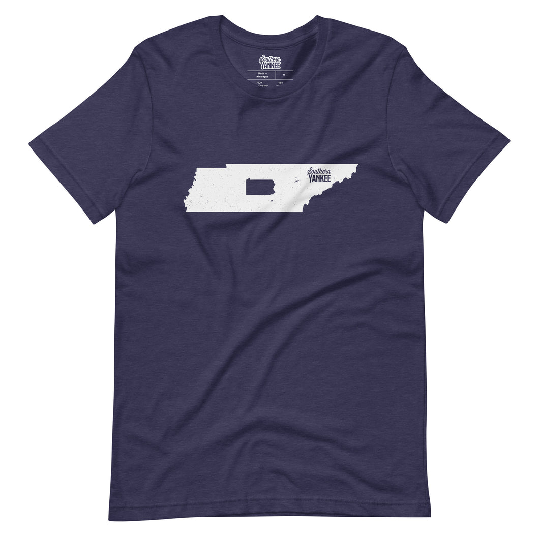 Pennsylvania to Tennesse Roots T-Shirt - Southern Yankee