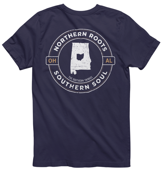 Alabama with Ohio Roots Tee - The Southern Yankee