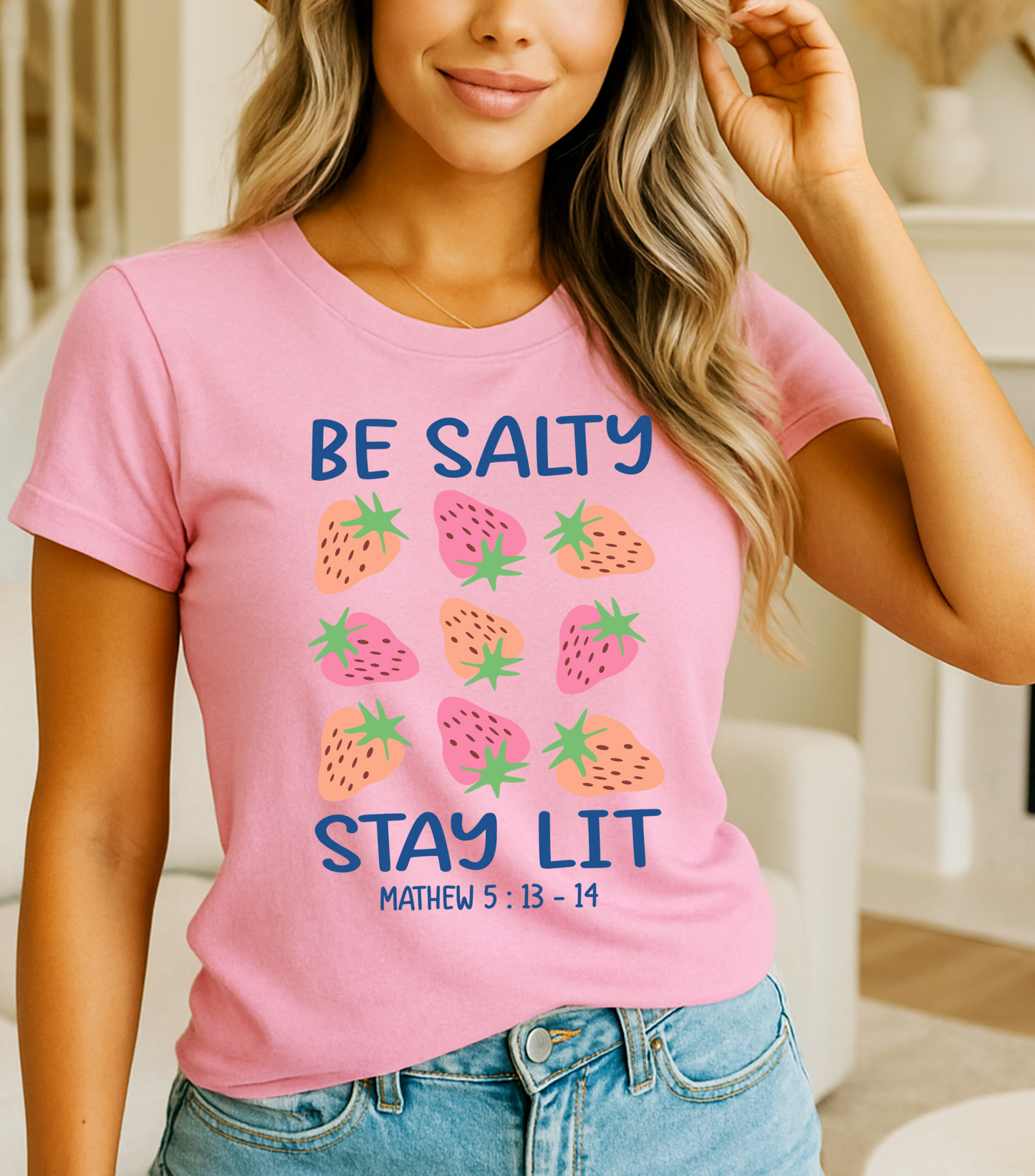 Be Salty Stay Lit – Faith-Based Graphic Tee (Matthew 5:13-14)