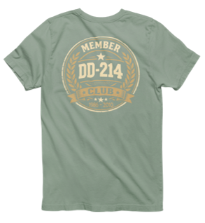DD-214 Club Member T-Shirt – Veteran Retirement Military Personalized Graphic Tee