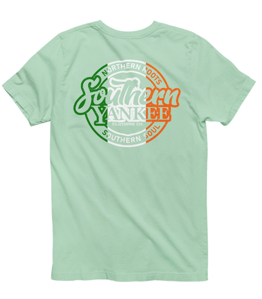 Classic Round Irish Flag Logo Tee - The Southern Yankee