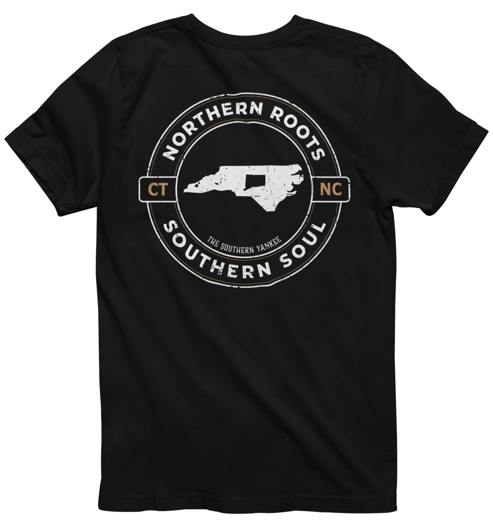 North Carolina with Connecticut Roots Tee - The Southern Yankee