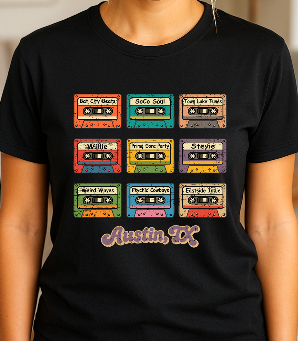 CUSTOM FOR PRIMA DORA -🎶 Mix Tape T-Shirt – Vintage Vibes, Old School Style 🎶
