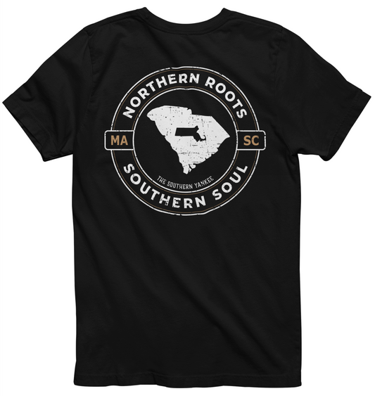 South Carolina with Massachusetts Roots Tee - The Southern Yankee