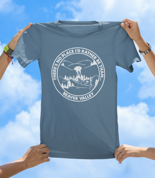 Beaver Valley Adult T-Shirt | Retro Outdoors Adventure Tee