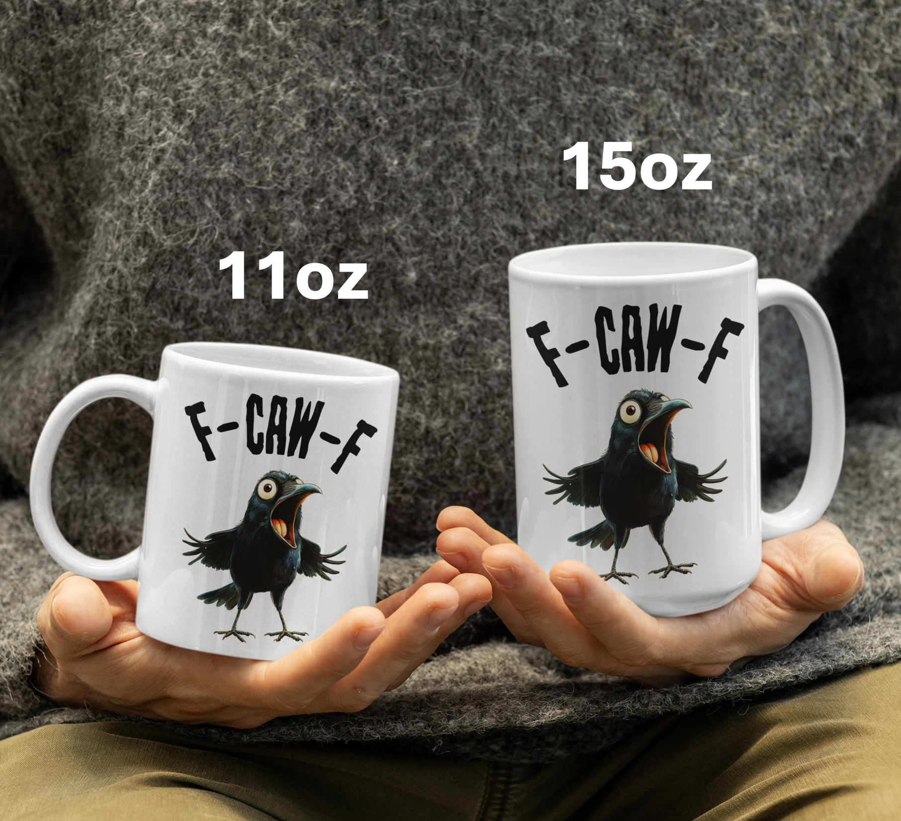cheap coffee mugs funny F-CAW-F Mug – Funny Crow Coffee Mug for Bird Lovers & Sass Masters – The  Southern Yankee