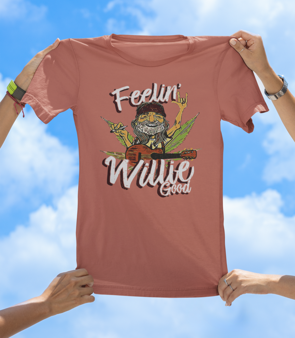 Feelin' Willie Good T-Shirt | Retro Country Music; Chill Vibes Tee - The Southern Yankee