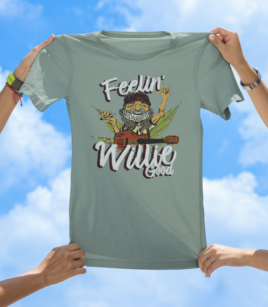 Feelin' Willie Good T-Shirt | Retro Country Music; Chill Vibes Tee - The Southern Yankee